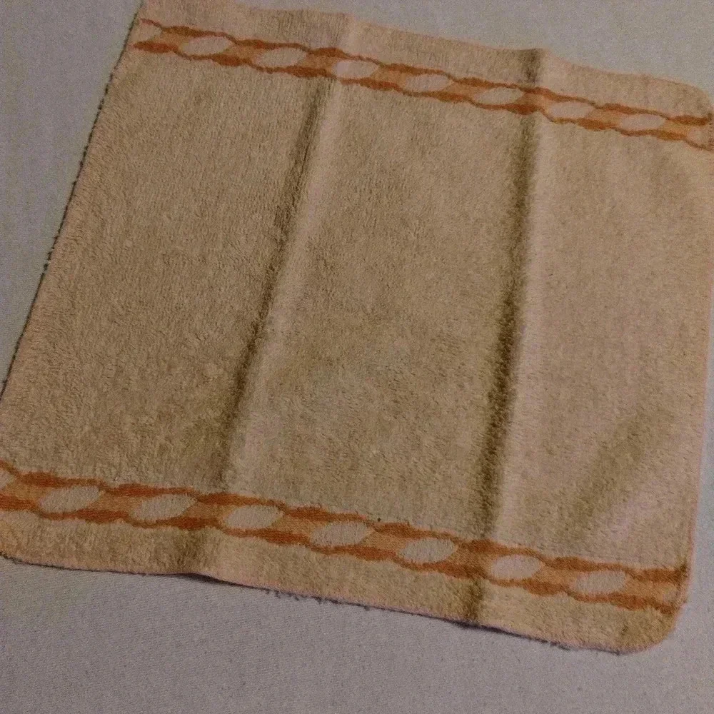 vintage JCPenney Orange bath towels set